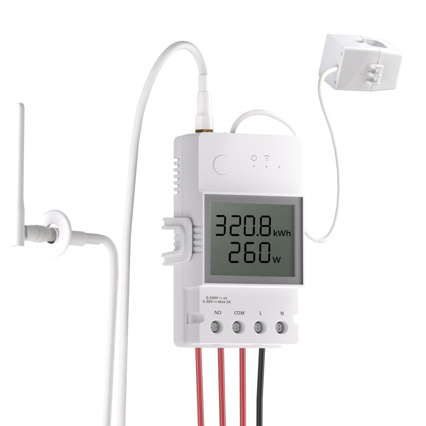 SONOFF POWCT Smart WiFi Power Meter – Real-Time Energy Monitor with LCD Display | Overload Protection