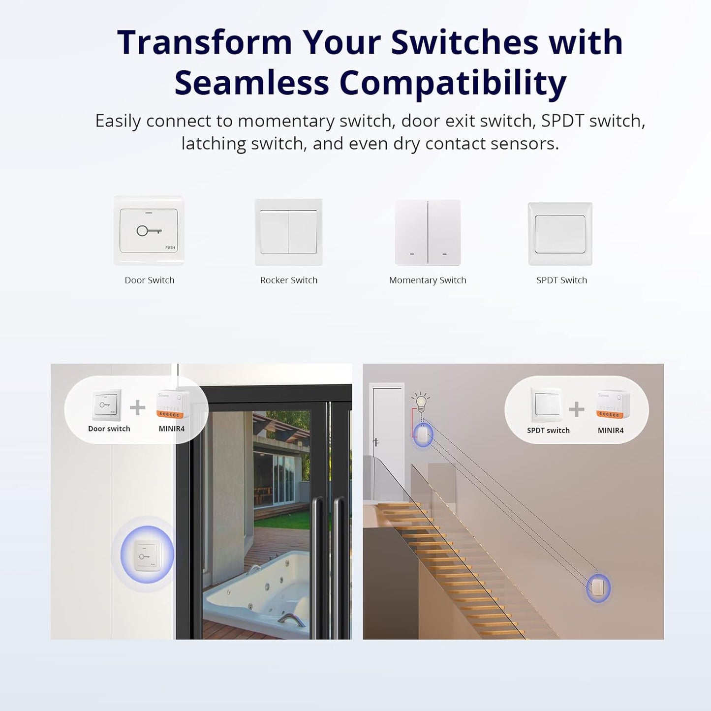 SONOFF MINIR4 Smart WiFi Light Switch – Universal DIY Module with ESP32 | Remote App Control