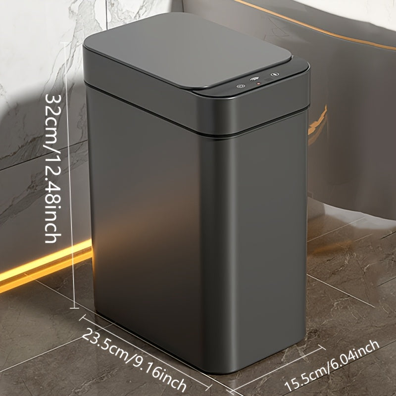 Smart Sensor Trash Can Automatic Motion Sensor Trash Bin 11L 2 91 Gallon Plastic Waste Paper Box for Kitchen Office Bathroom Household Black Gray White