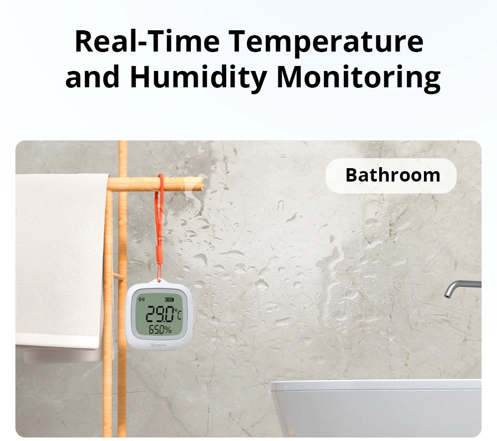 SONOFF SNZB-02WD IP65 Waterproof Zigbee LCD Smart Temperature & Humidity Sensor