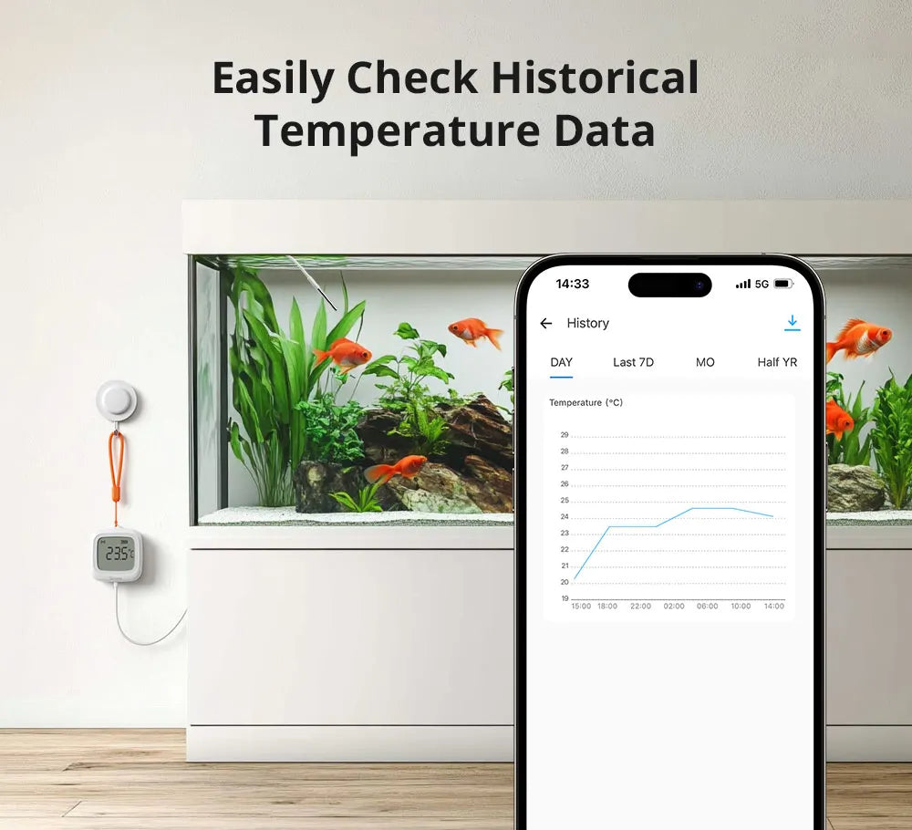 SONOFF SNZB-02LD IP65 Zigbee 3.0 LCD Smart Thermometer with Probe