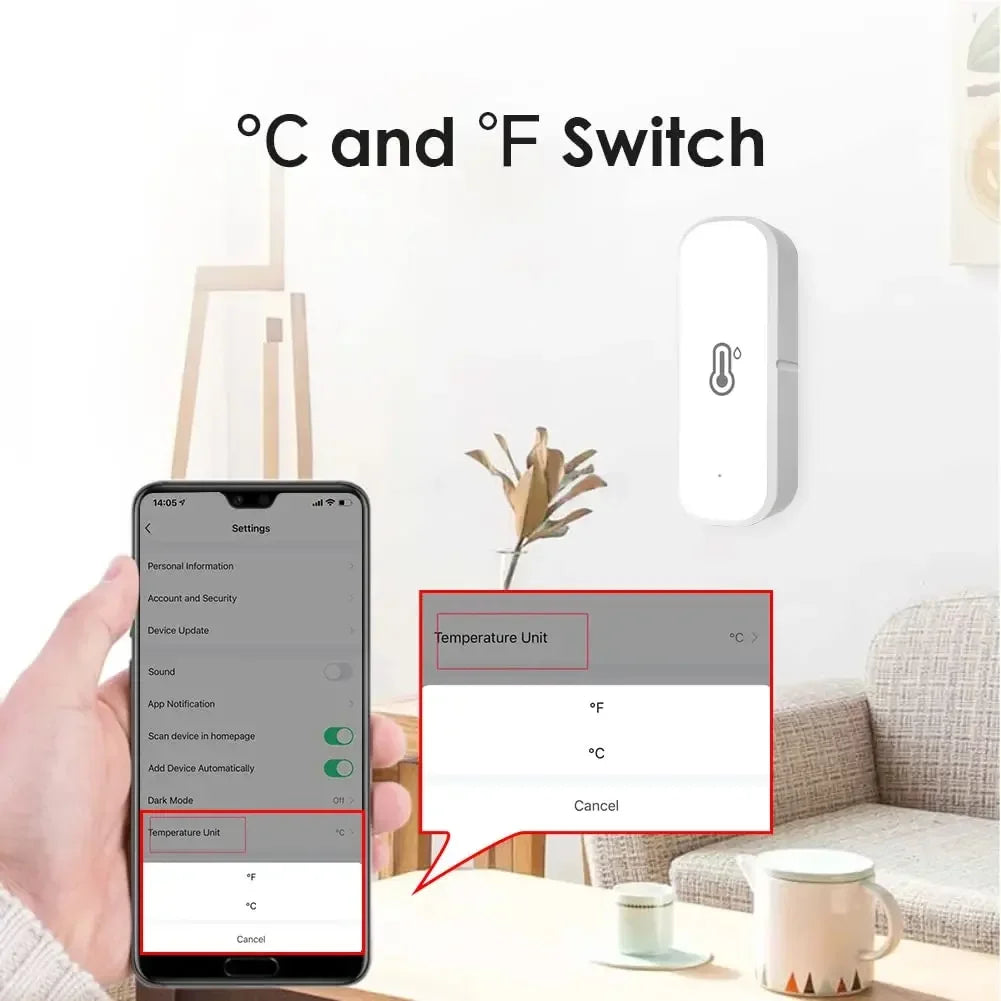 Tuya Smart WiFi Temperature & Humidity Sensor