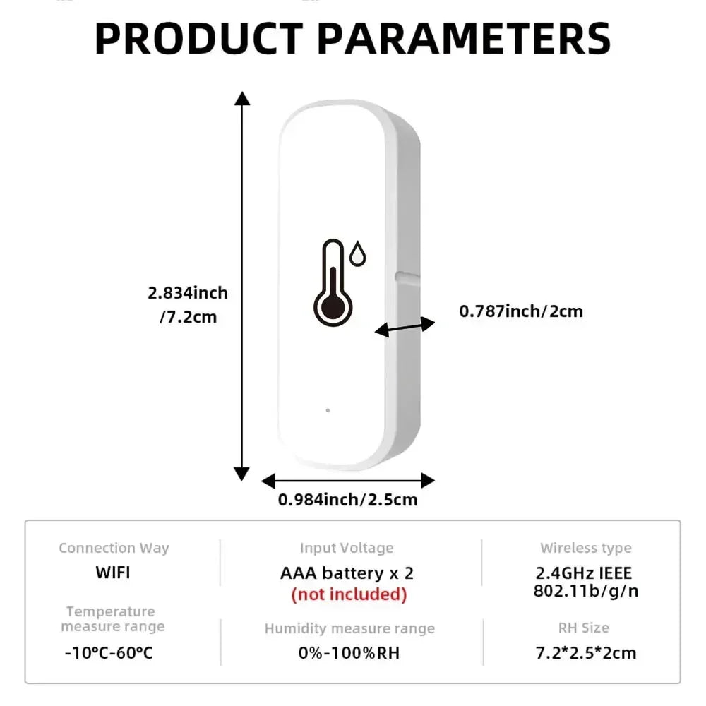 Tuya Smart WiFi Temperature & Humidity Sensor