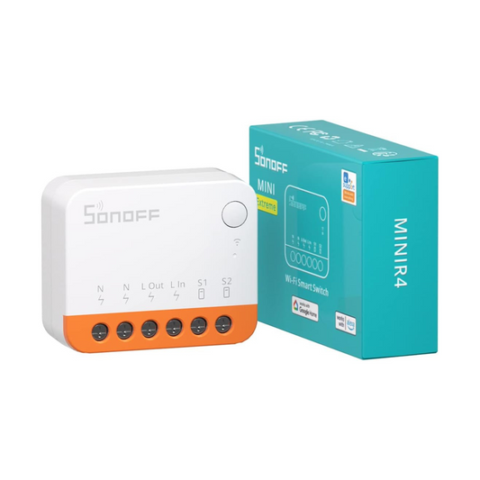 SONOFF MINIR4 Smart WiFi Light Switch – Universal DIY Module with ESP32 | Remote App Control