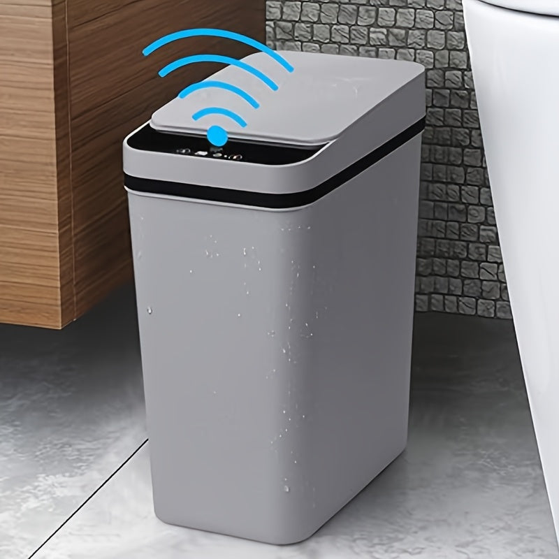 Smart Sensor Trash Can Automatic Motion Sensor Trash Bin 11L 2 91 Gallon Plastic Waste Paper Box for Kitchen Office Bathroom Household Black Gray White