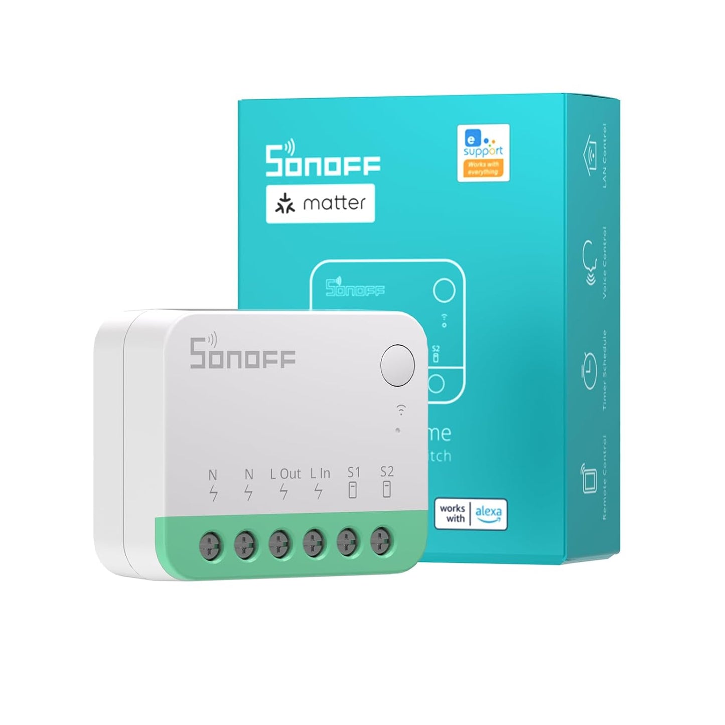 SONOFF MINIR4M 10A Matter Smart Switch – Universal DIY Module | Neutral Wire Required