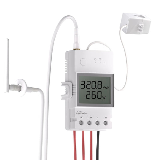 SONOFF POWCT Smart WiFi Power Meter – Real-Time Energy Monitor with LCD Display | Overload Protection