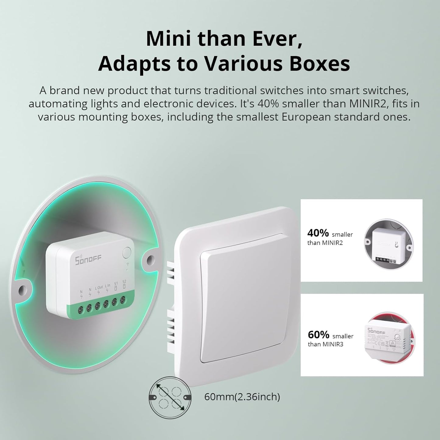 SONOFF MINIR4M 10A Matter Smart Switch – Universal DIY Module | Neutral Wire Required