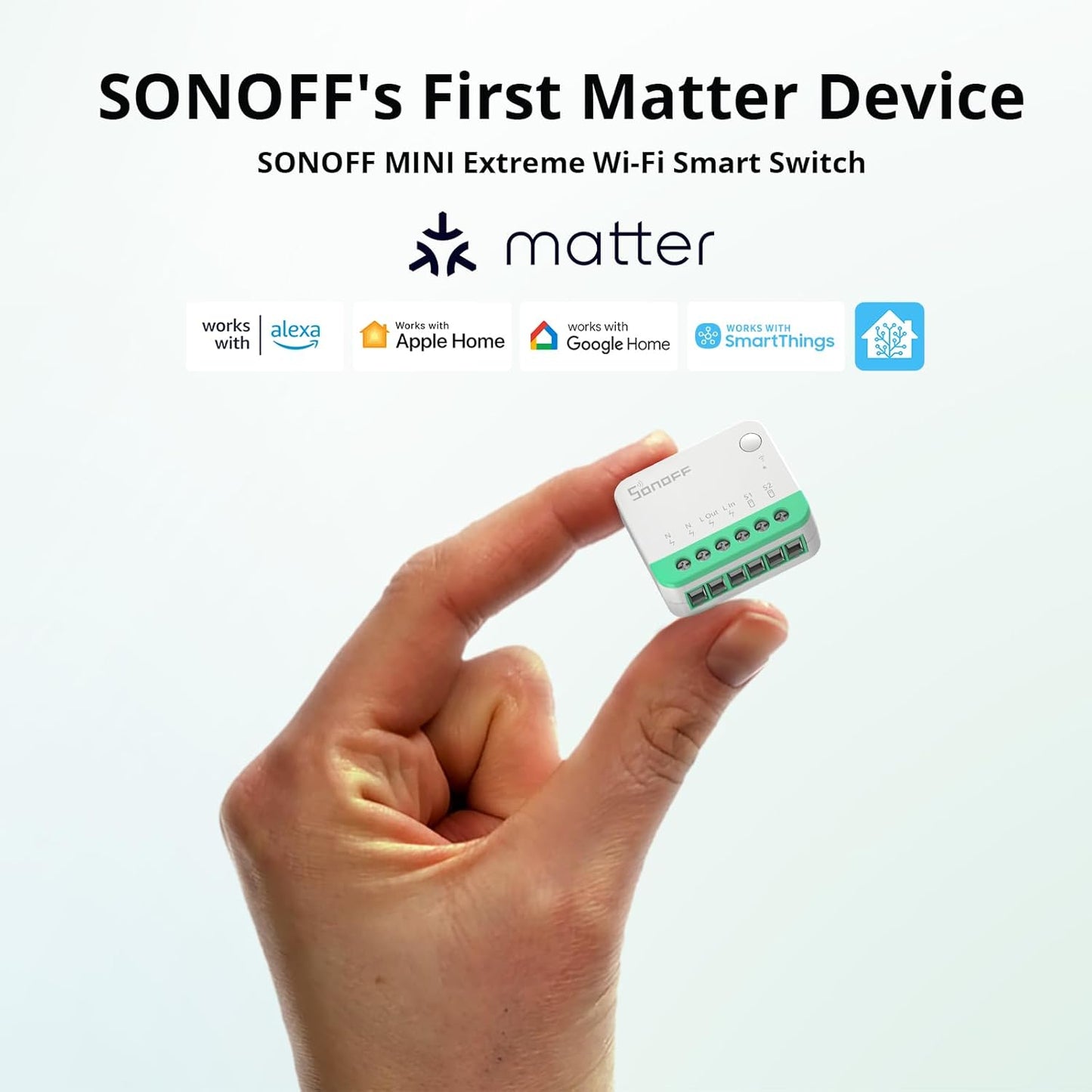 SONOFF MINIR4M 10A Matter Smart Switch – Universal DIY Module | Neutral Wire Required