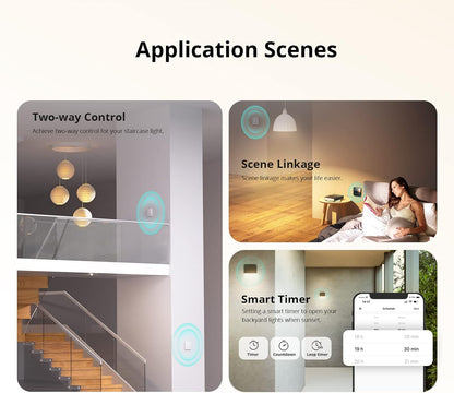 SONOFF ZBMINIL2 Zigbee Smart Light Switch – 2-Way, No Neutral Required