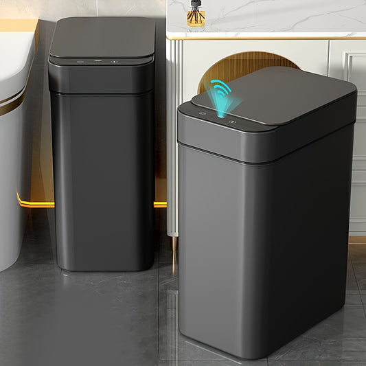 Smart Sensor Trash Can Automatic Motion Sensor Trash Bin 11L 2 91 Gallon Plastic Waste Paper Box for Kitchen Office Bathroom Household Black Gray White