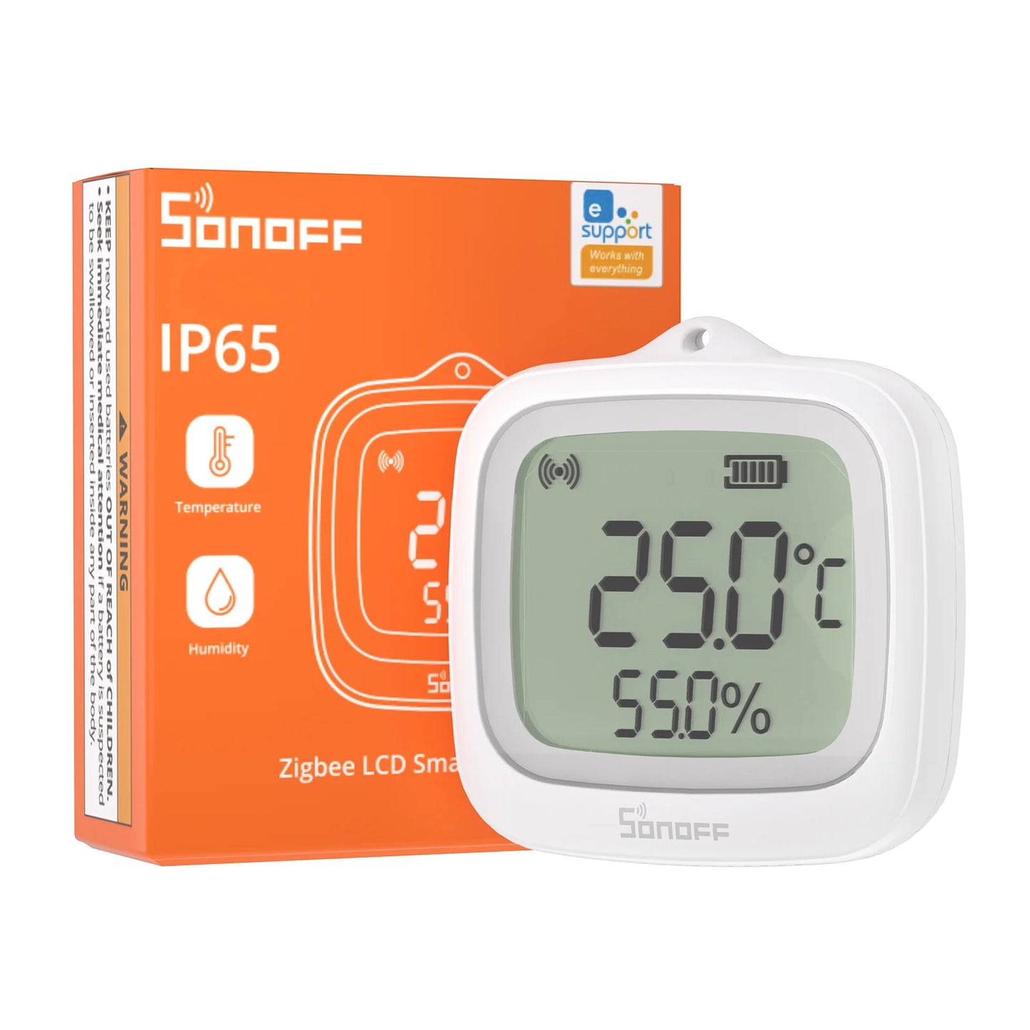 SONOFF SNZB-02WD IP65 Waterproof Zigbee LCD Smart Temperature & Humidity Sensor