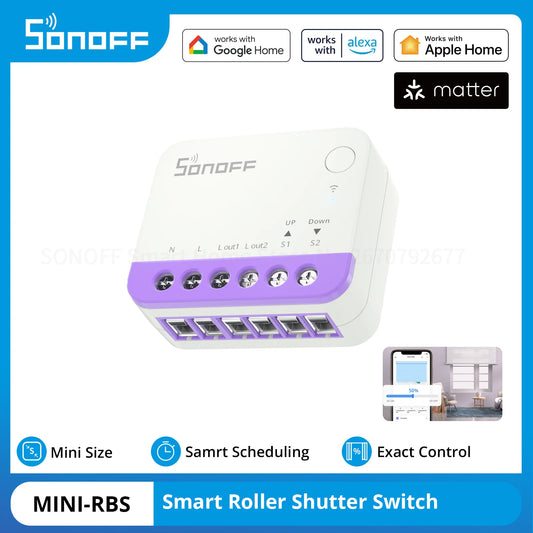 SONOFF MINI-RBS Smart Curtain Roller Shutter Switch