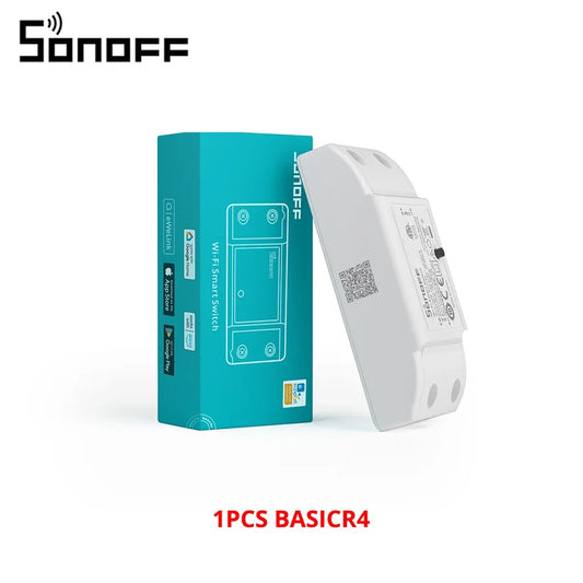 SONOFF BASICR4 WiFi Smart Switch – Remote & Voice Control, Works with Alexa & Google Home