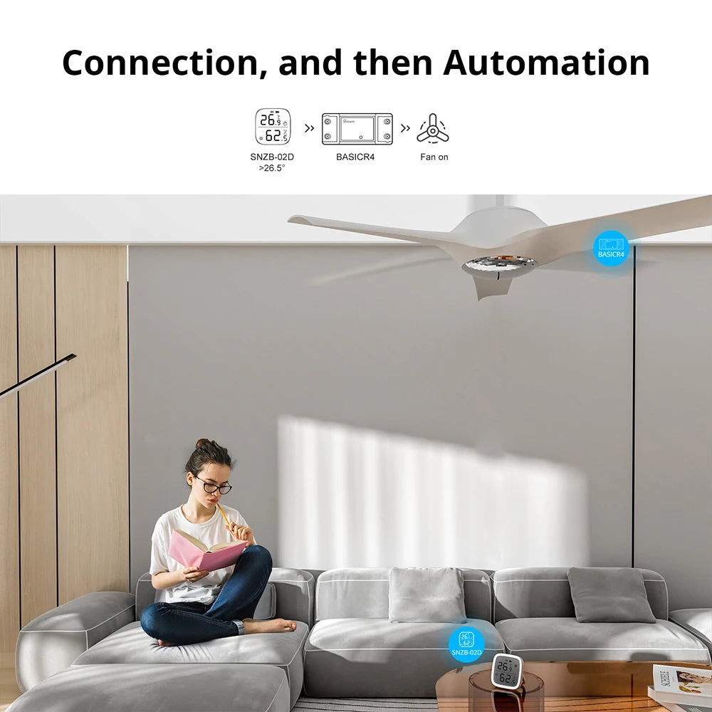 SONOFF BASICR4 WiFi Smart Switch – Remote & Voice Control, Works with Alexa & Google Home