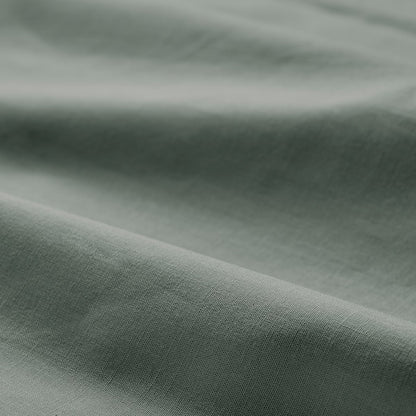 Breathable Cotton Pillowcases – Grey-Green (50x80 cm, 2-Pack)