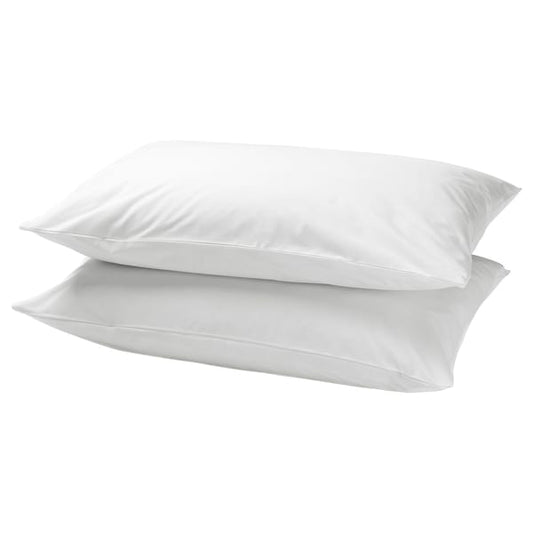 Breathable Cotton Pillowcases – White (50x80 cm, 2-Pack)