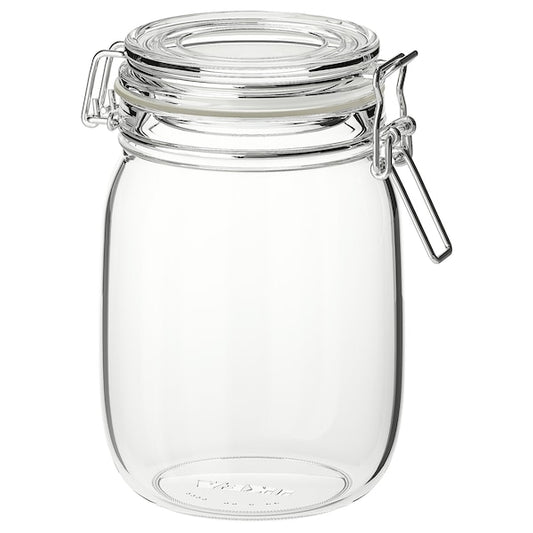 Jar with Lid – Clear Glass (1L)