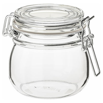 Jar with Lid – Clear Glass (0.5L)