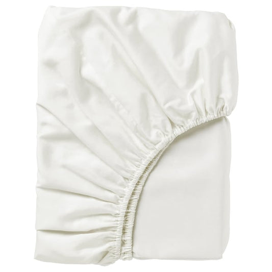 Fitted Sheet (White, 180x200 cm) – Silky Soft Comfort