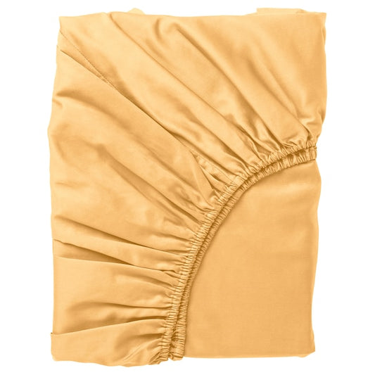 Fitted Sheet (Yellow, 180x200 cm) – Silky Soft Comfort