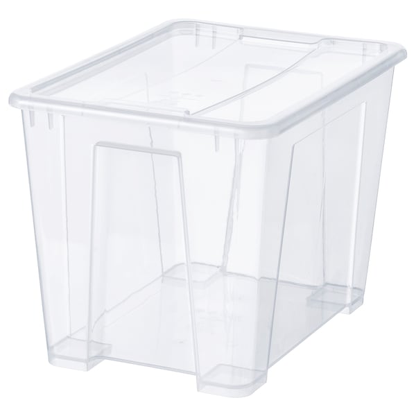 Transparent Storage Box with Lid – 22L (39x28x28 cm)