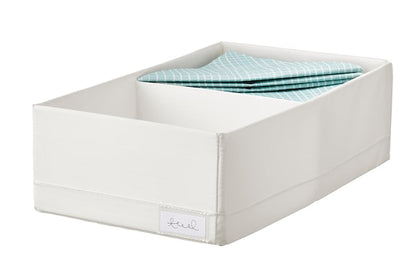 White Storage Box with Compartments – 20x34x10 cm